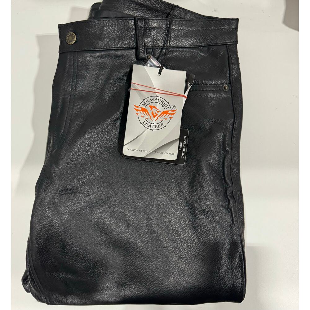 Milwaukee Leather LKL6790 Women's Classic 5 Pocket Black Casual Motorcycle